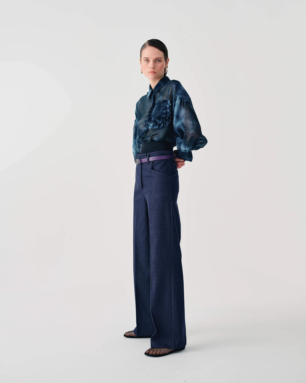 DENIM TROUSERS