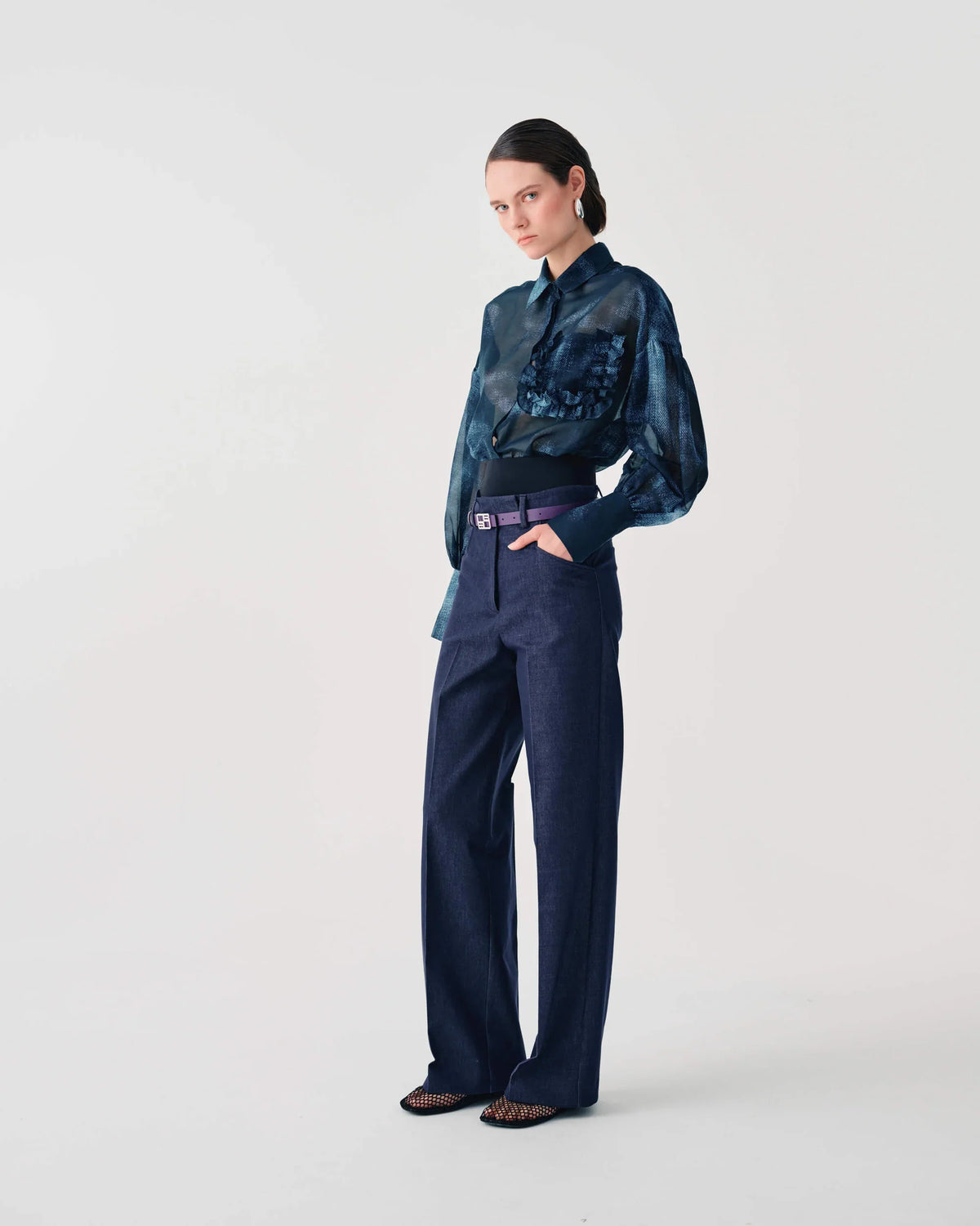 DENIM TROUSERS