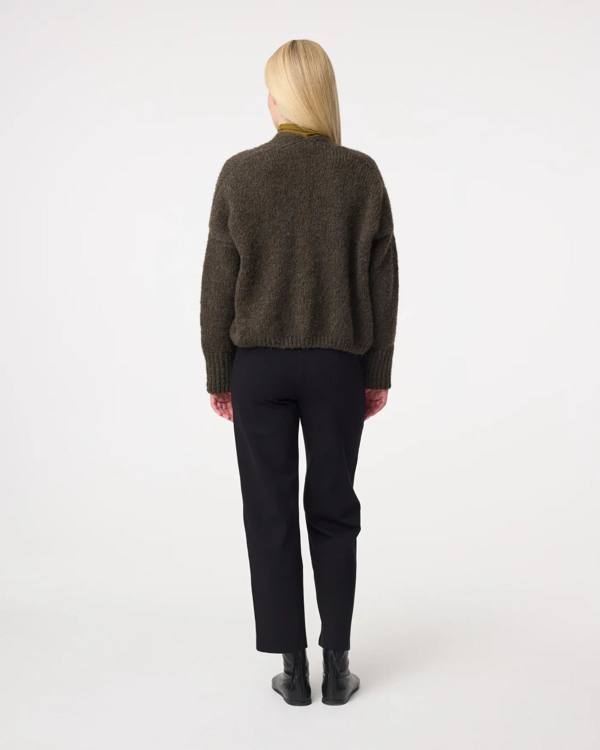 DARK GREEN BECKY CARDIGAN