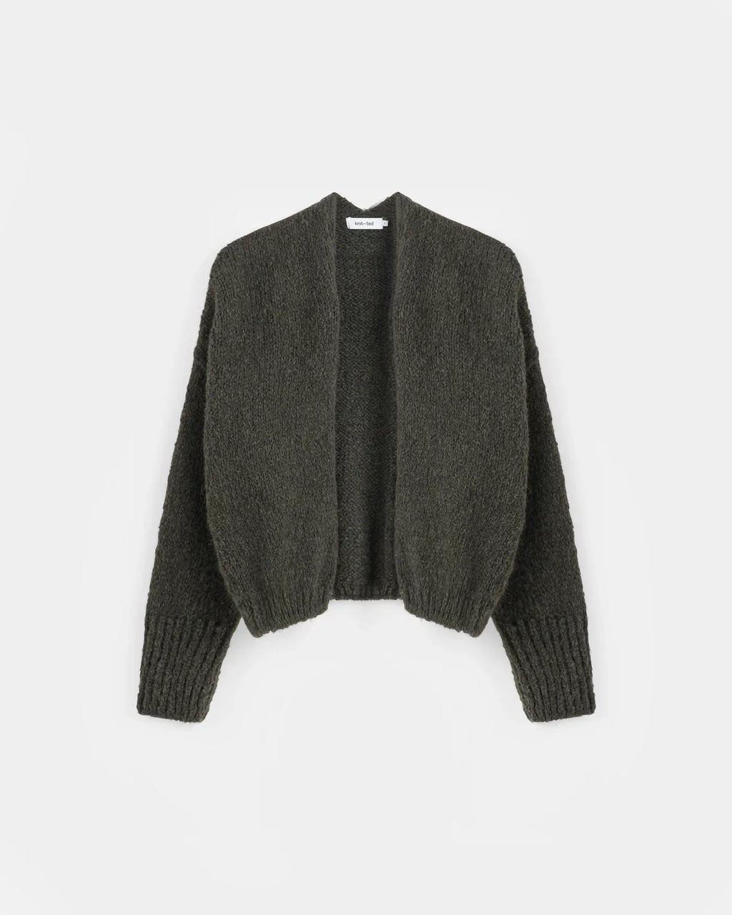 DARK GREEN BECKY CARDIGAN