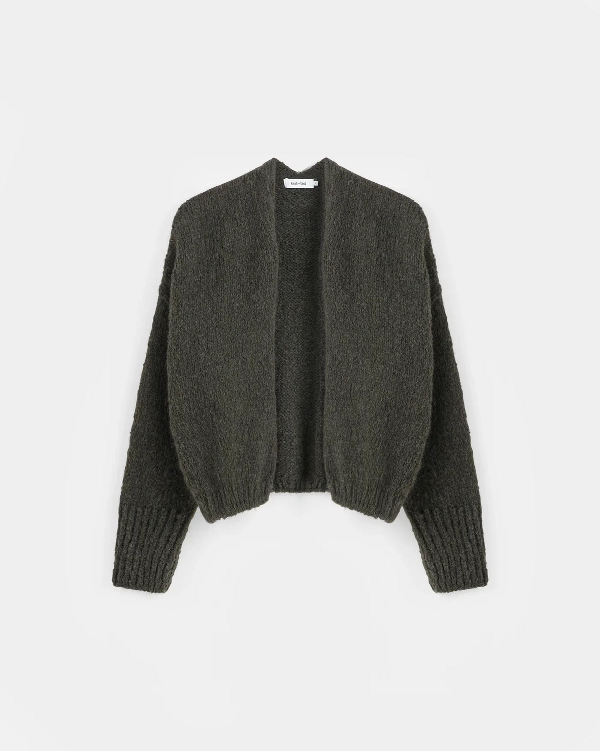 DARK GREEN BECKY CARDIGAN