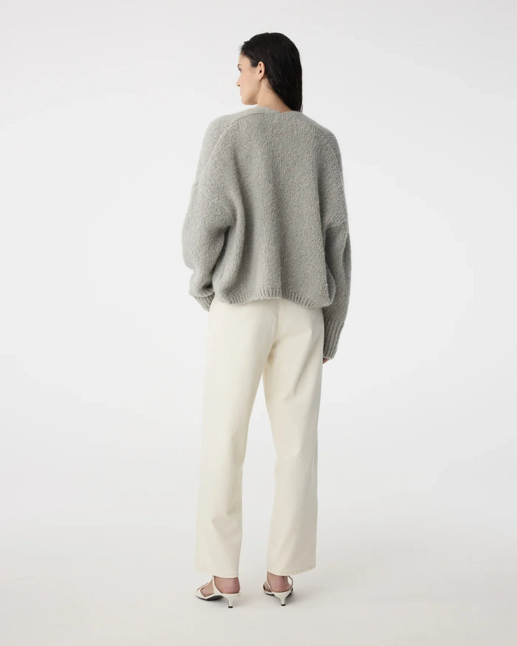 DUSTY GREY BECKY CARDIGAN