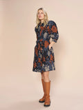 FLORAL JACQUARD DRESS