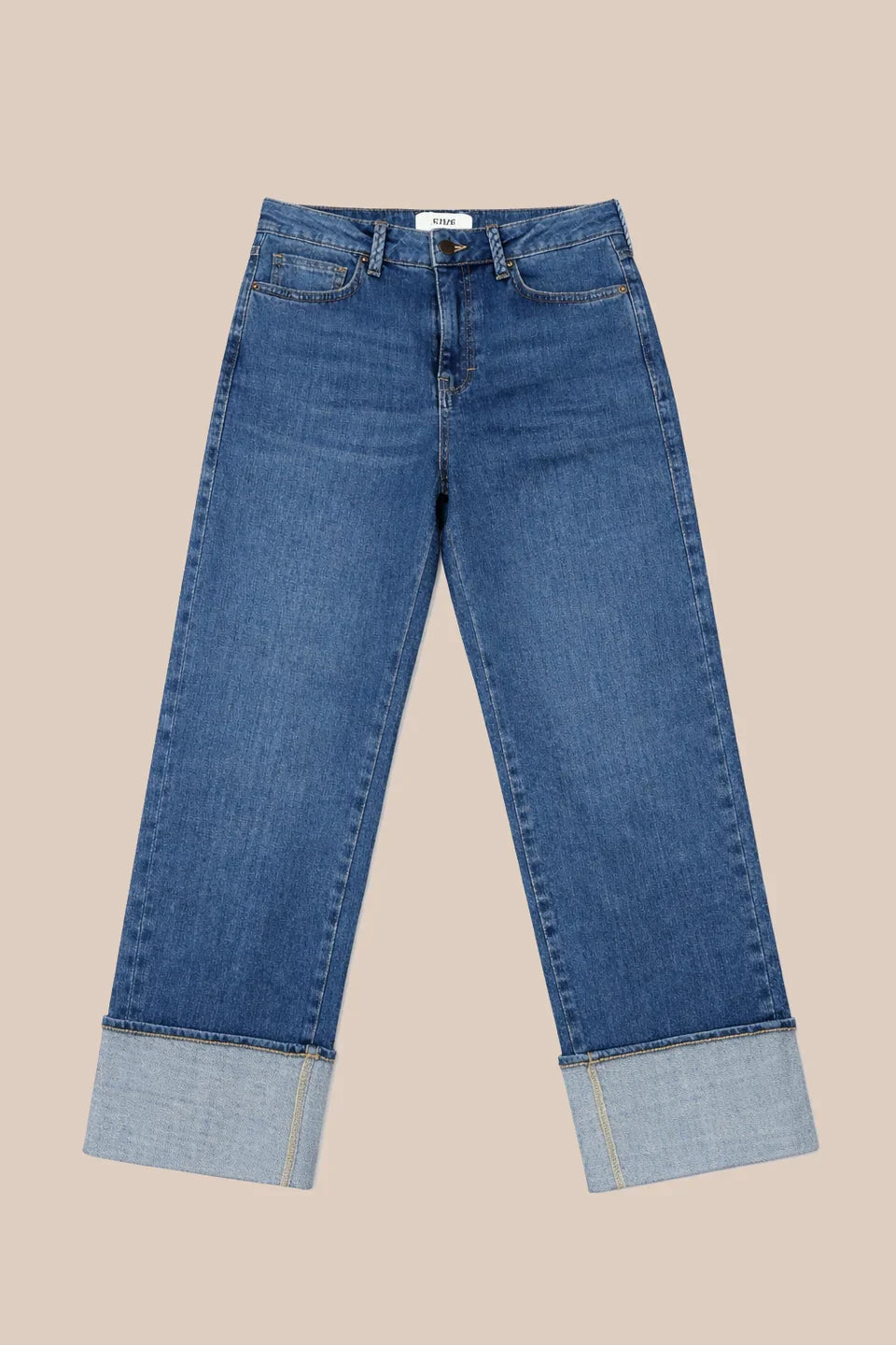 FIVE DENIM TURN UP JEANS