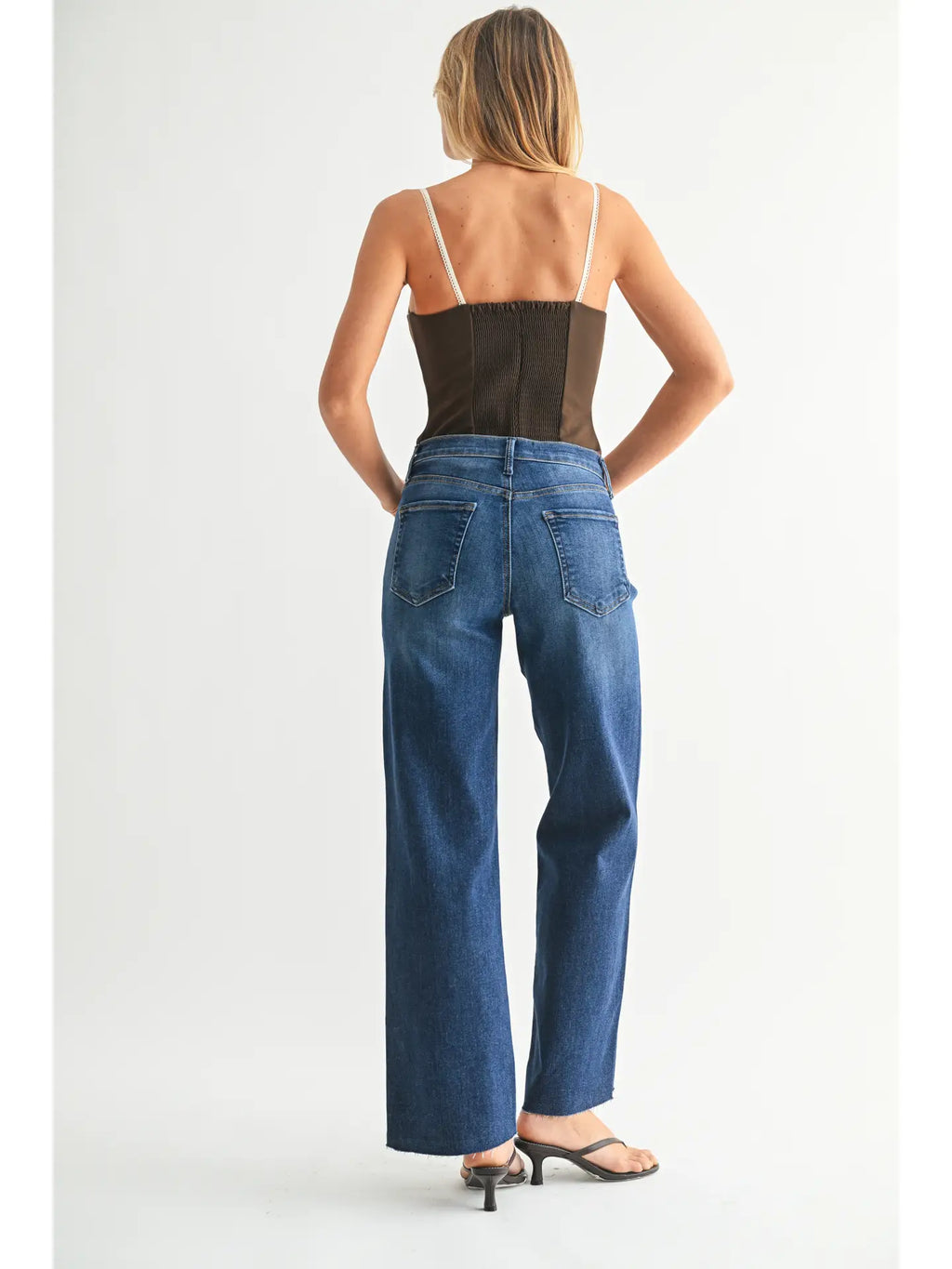 JBD WIDE LEG BLUE DENIM JEANS 468