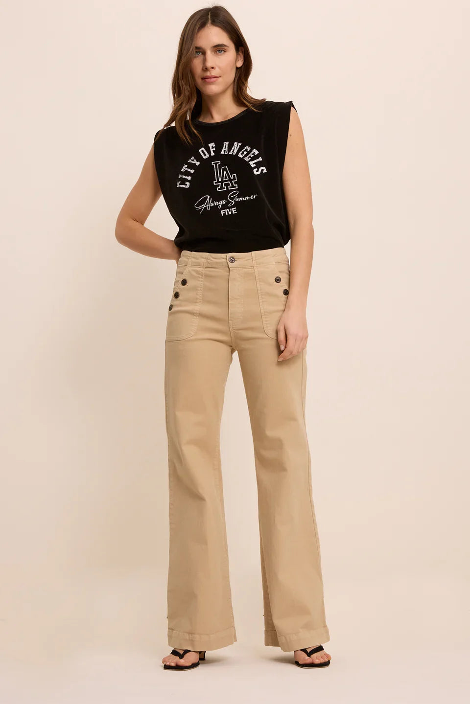 FIVE CAMEL BUTTON FRONT JOY JEAN