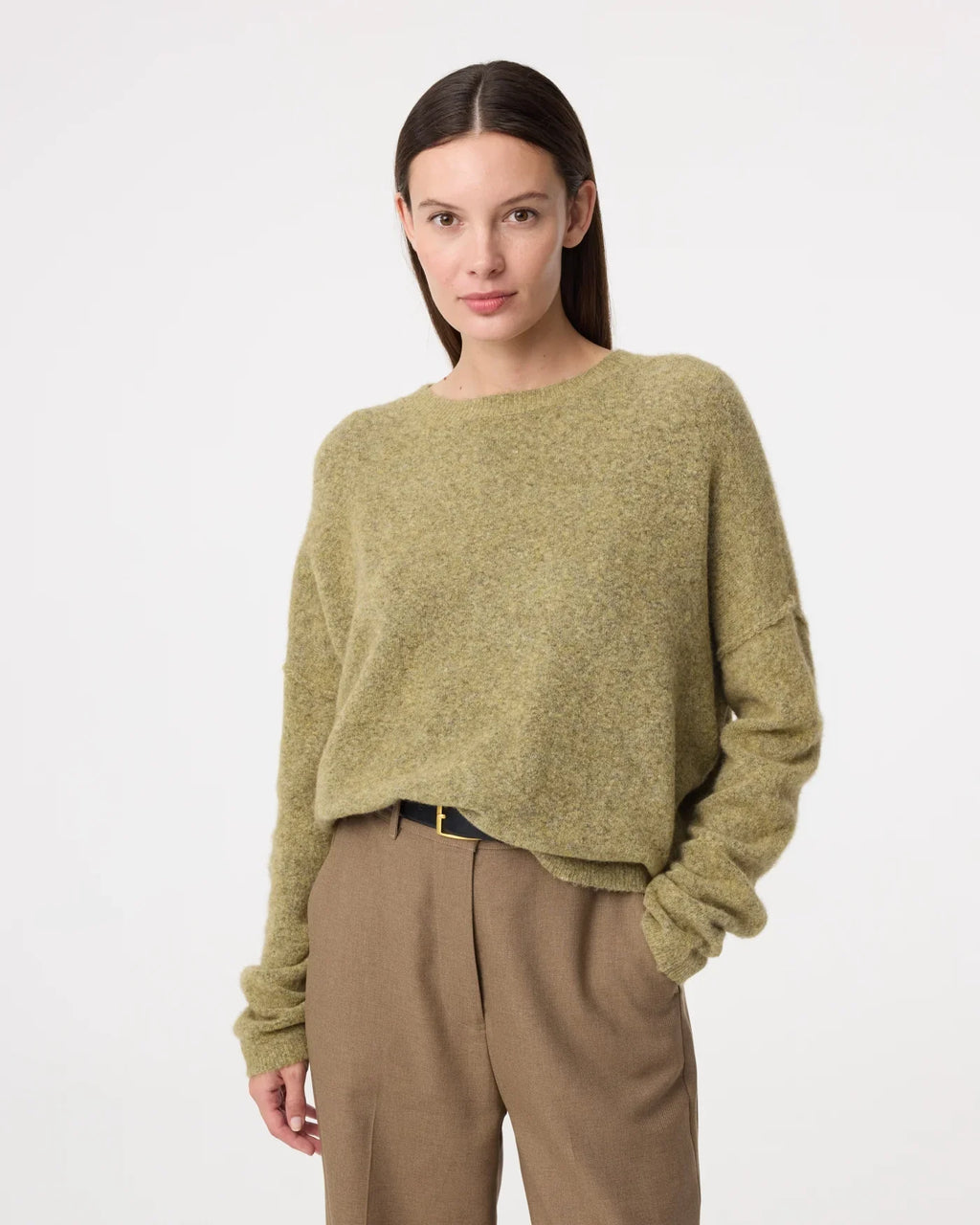 MOSS GREEN NINETTE SWEATER