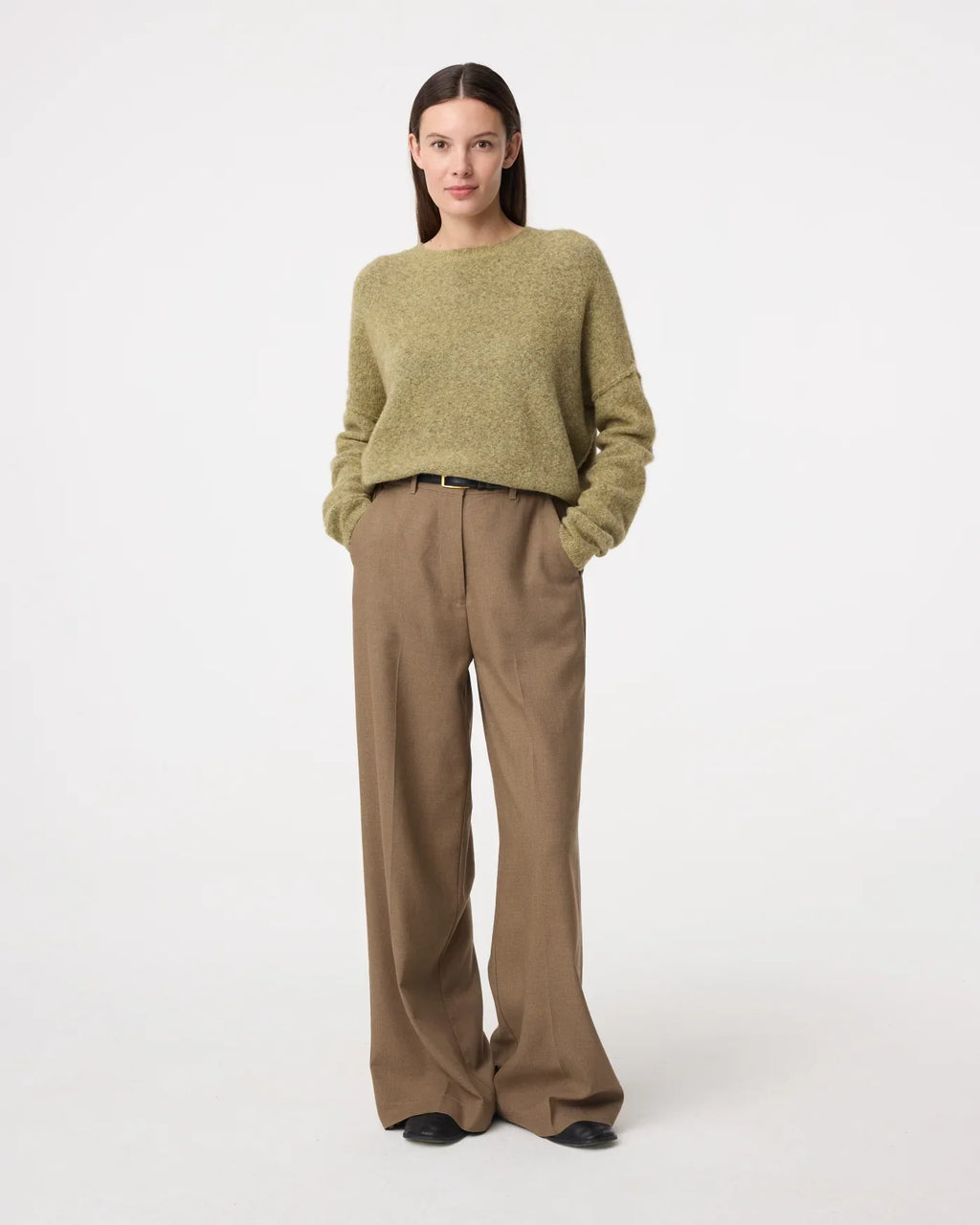 MOSS GREEN NINETTE SWEATER