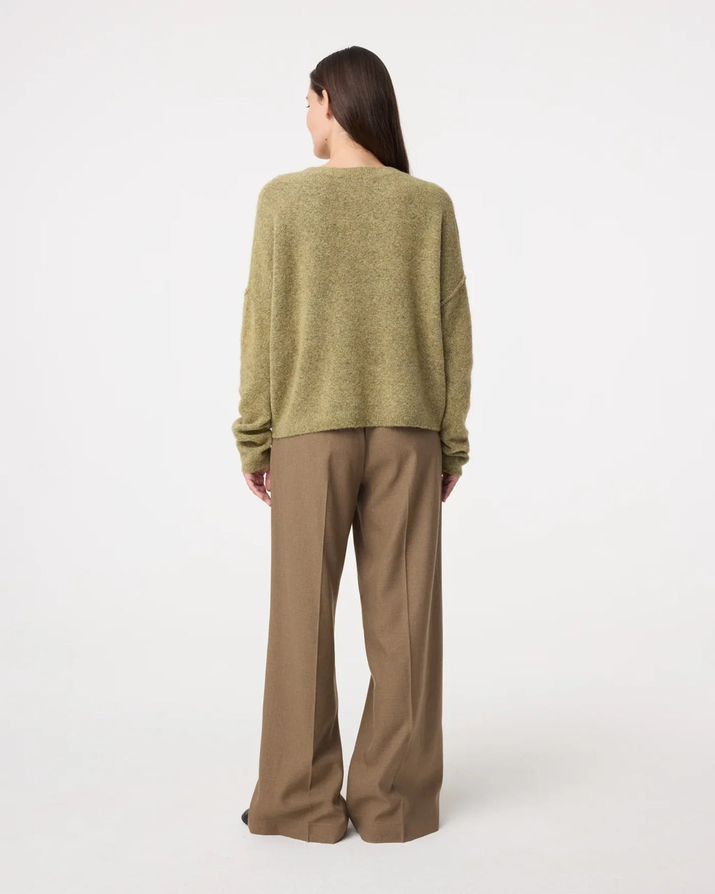 MOSS GREEN NINETTE SWEATER