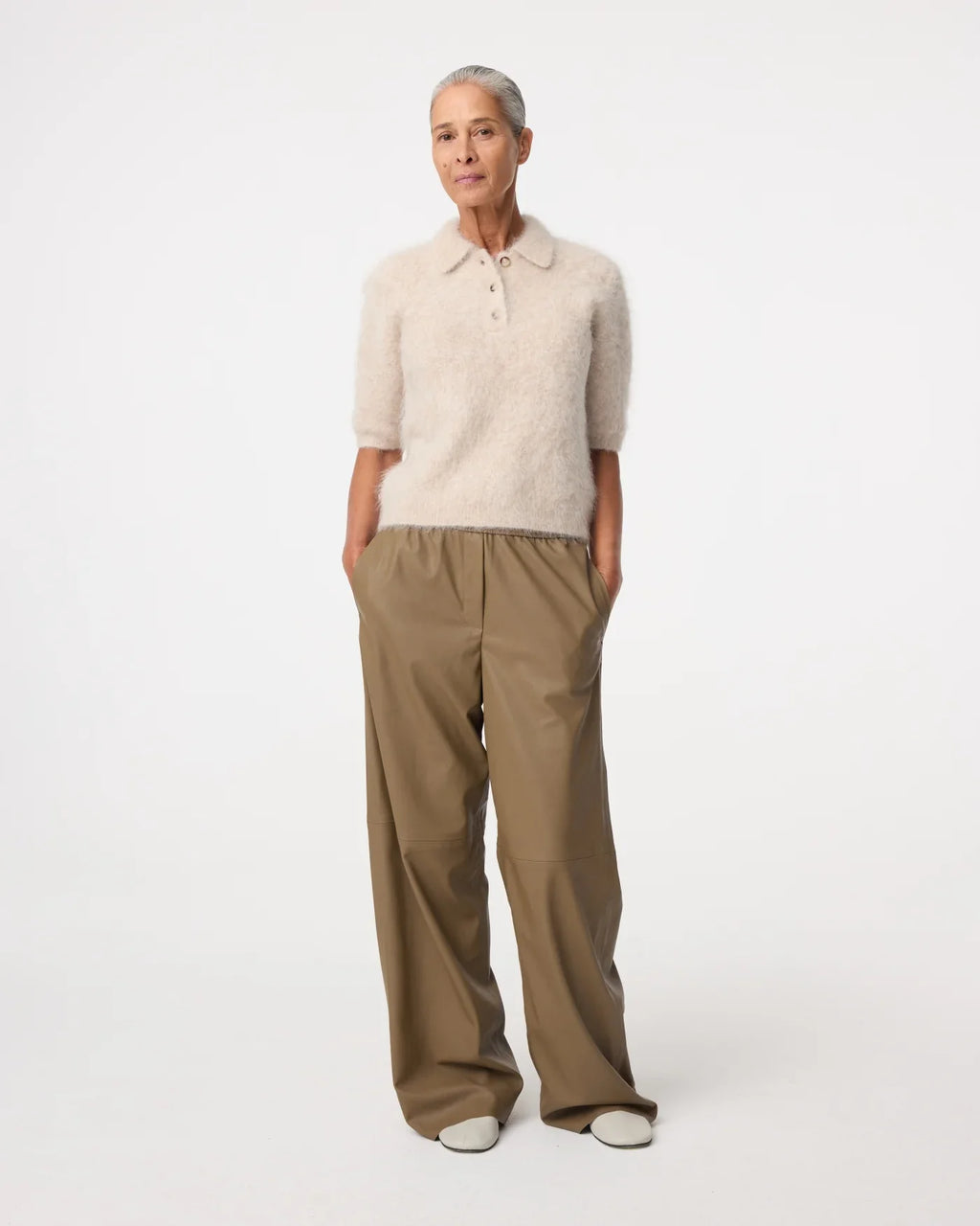 SHERMAN CREME FLUFFY KNIT