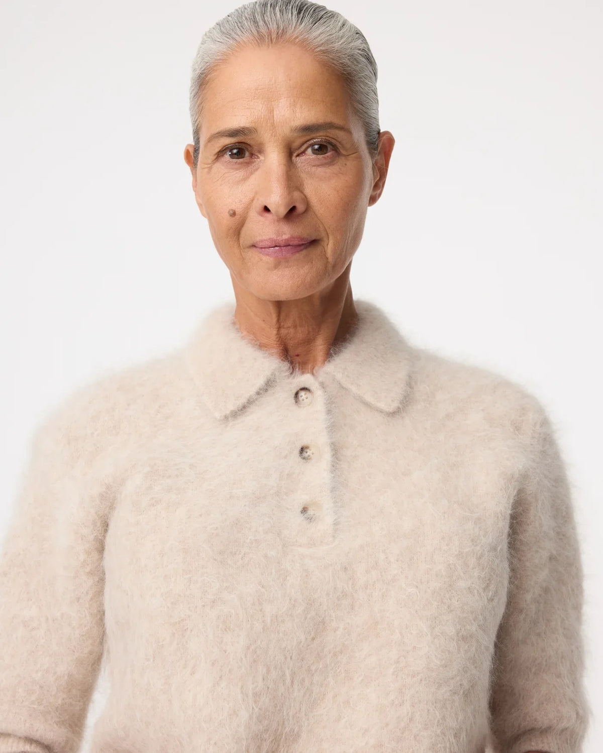 SHERMAN CREME FLUFFY KNIT
