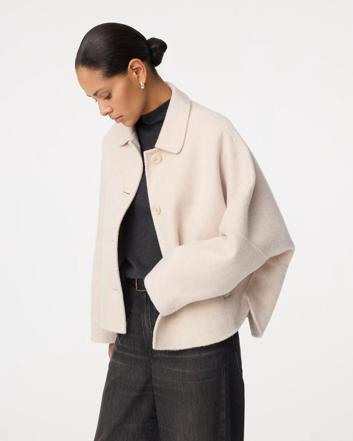 CREAM WOOL JACKET