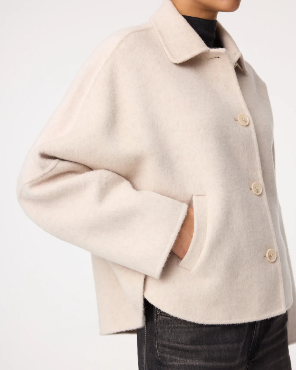 CREAM WOOL JACKET