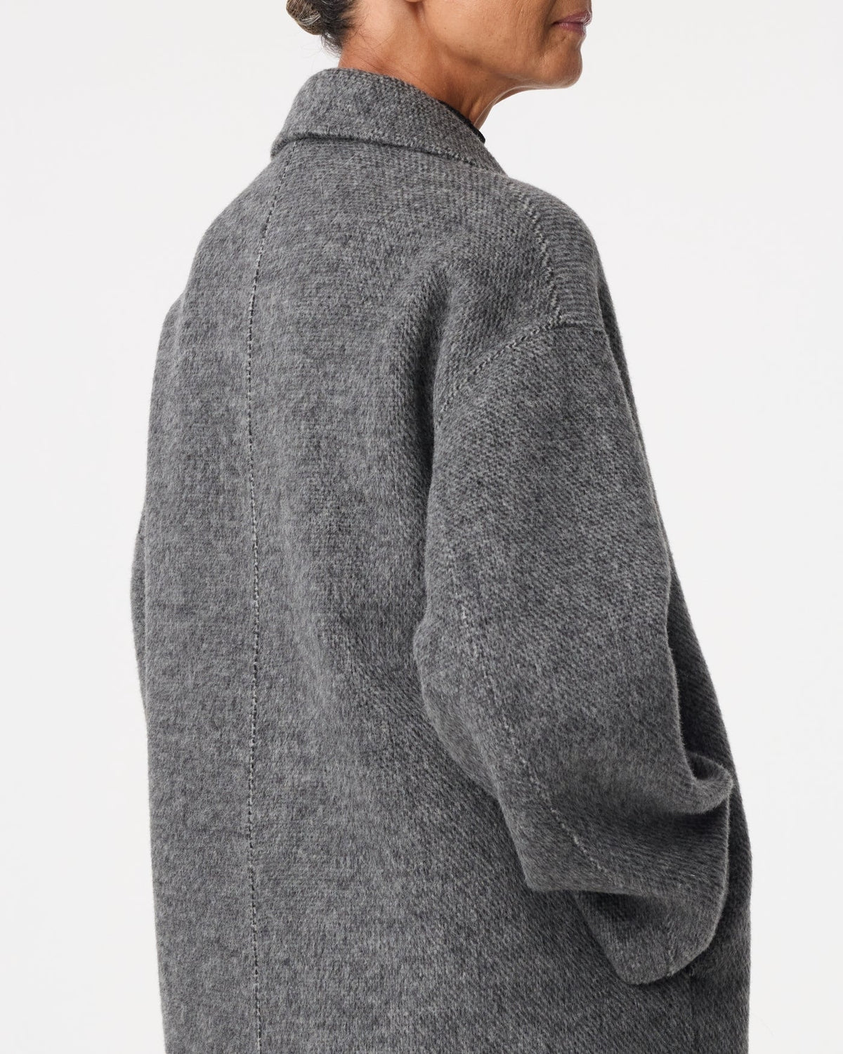 GREY FAREL WOOL COAT