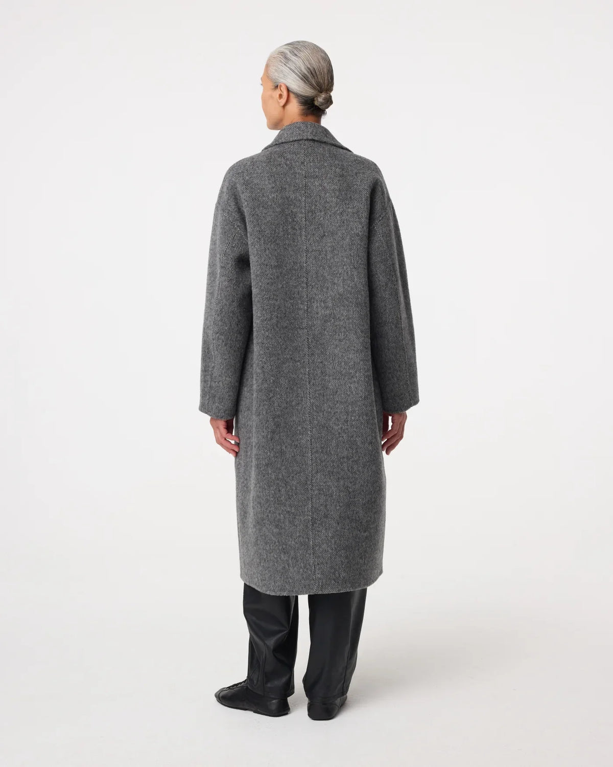 GREY FAREL WOOL COAT