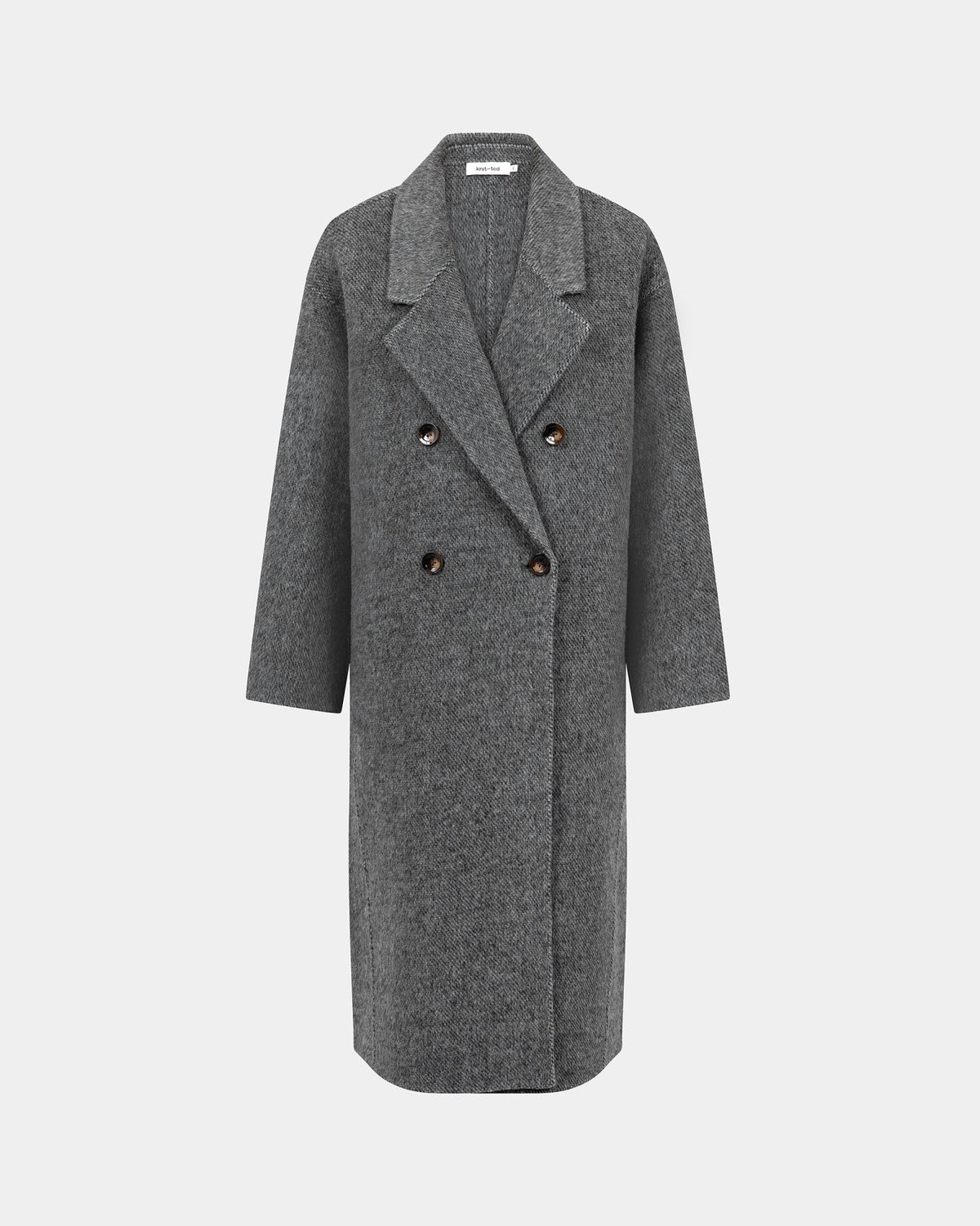 GREY FAREL WOOL COAT