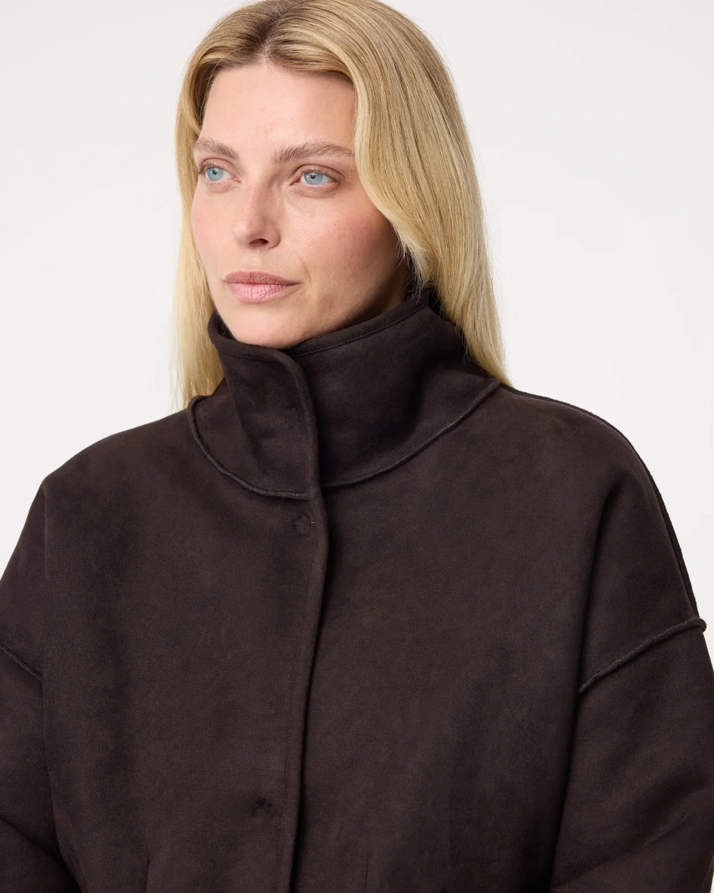 CHOCOLATE REVERSIBLE TEDDY JIL JACKET