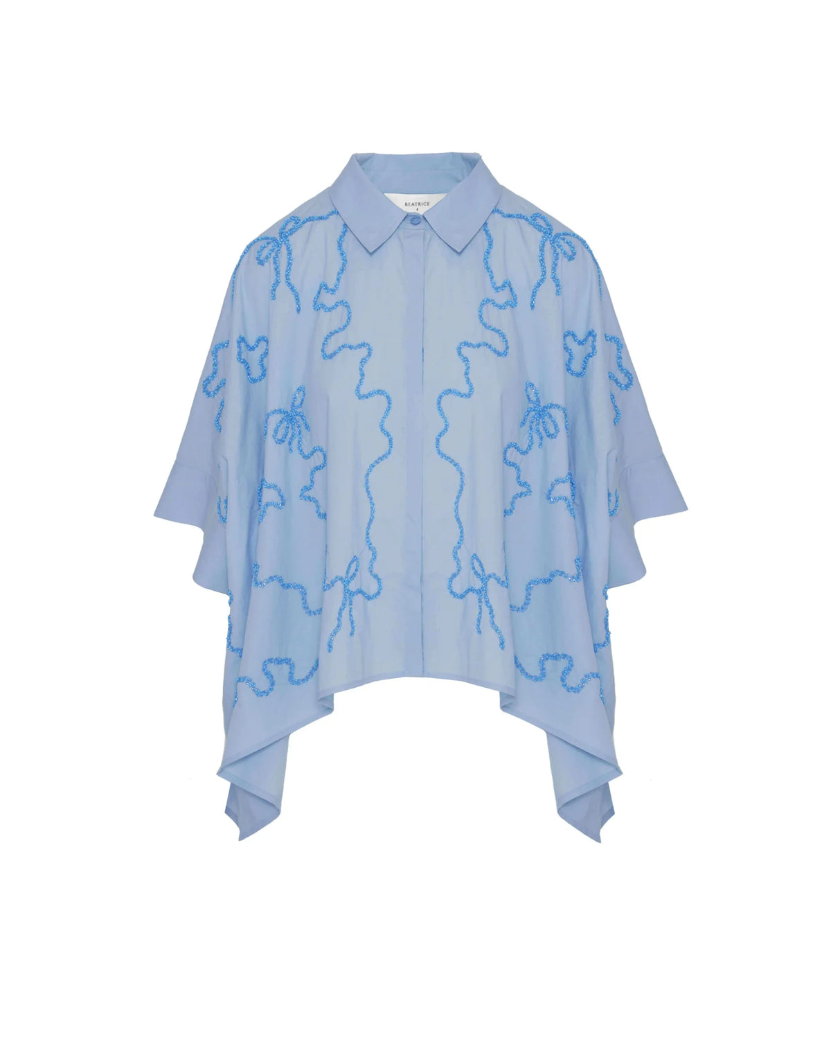 BLUE SEQUIN SHIRT