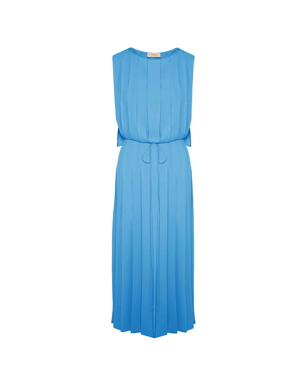 BLUE PLEAT DRESS