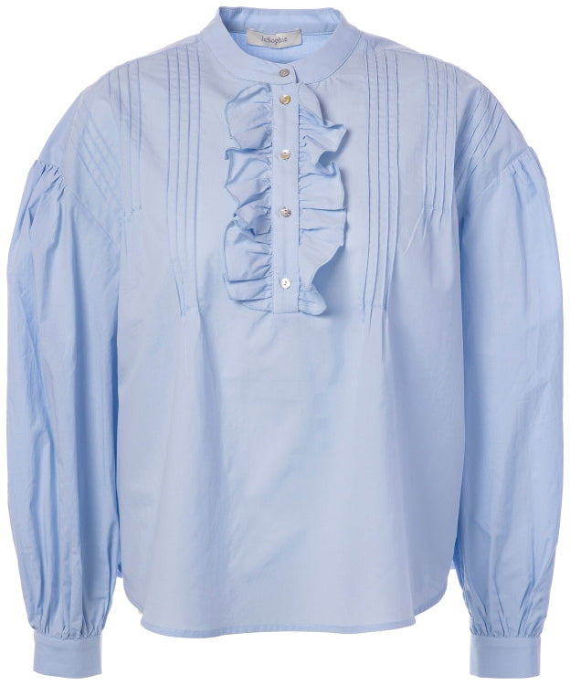 BLUE PEYTON BLOUSE