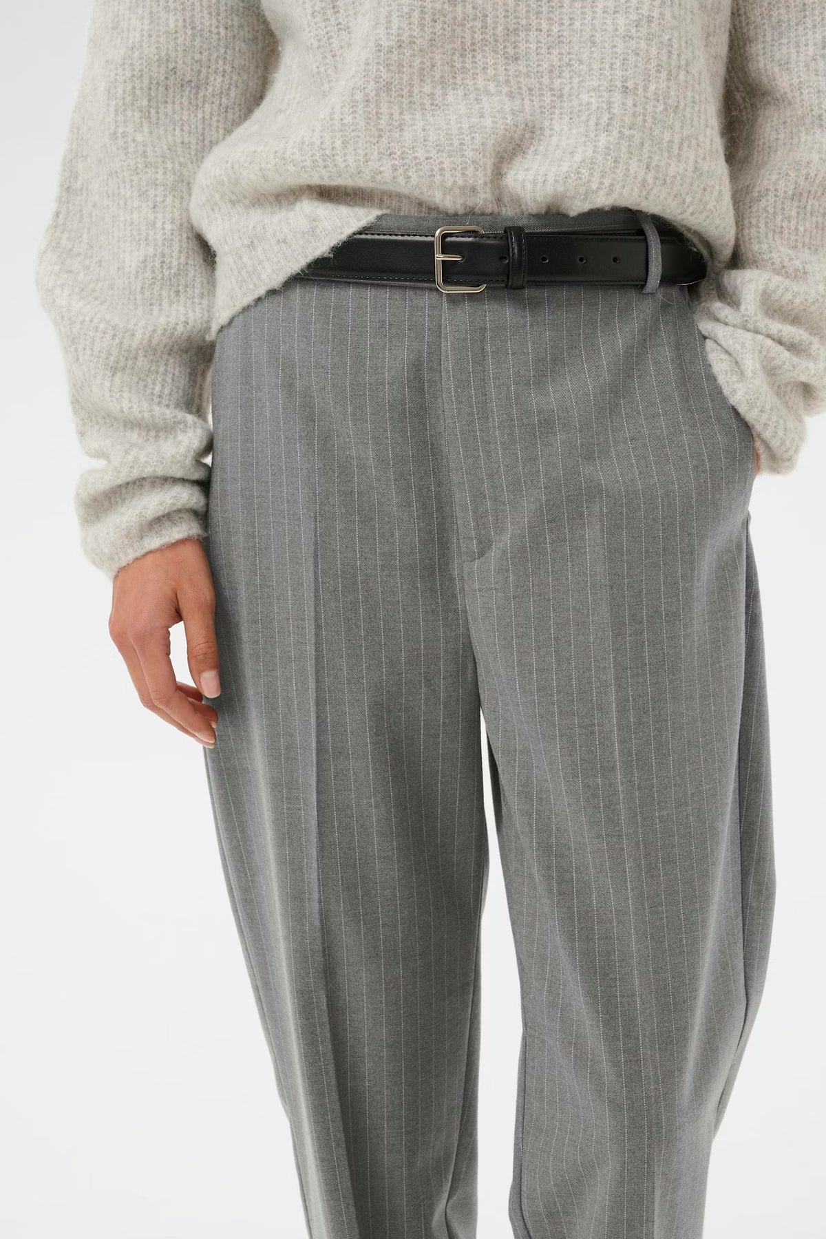 PS GREY PINSTRIPE TROUSER