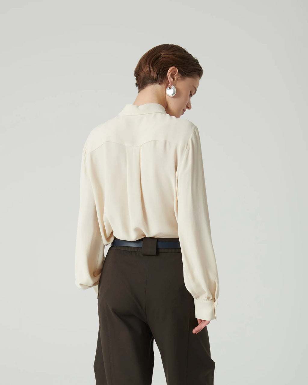 CREAM GEORGETTE SHIRT