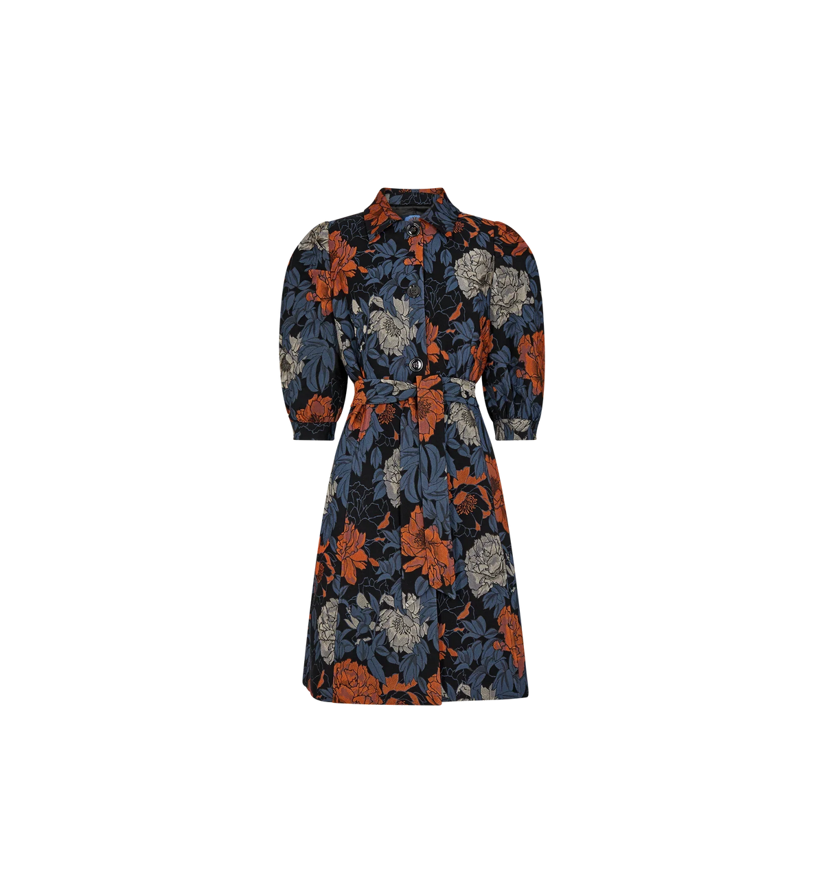 FLORAL JACQUARD DRESS