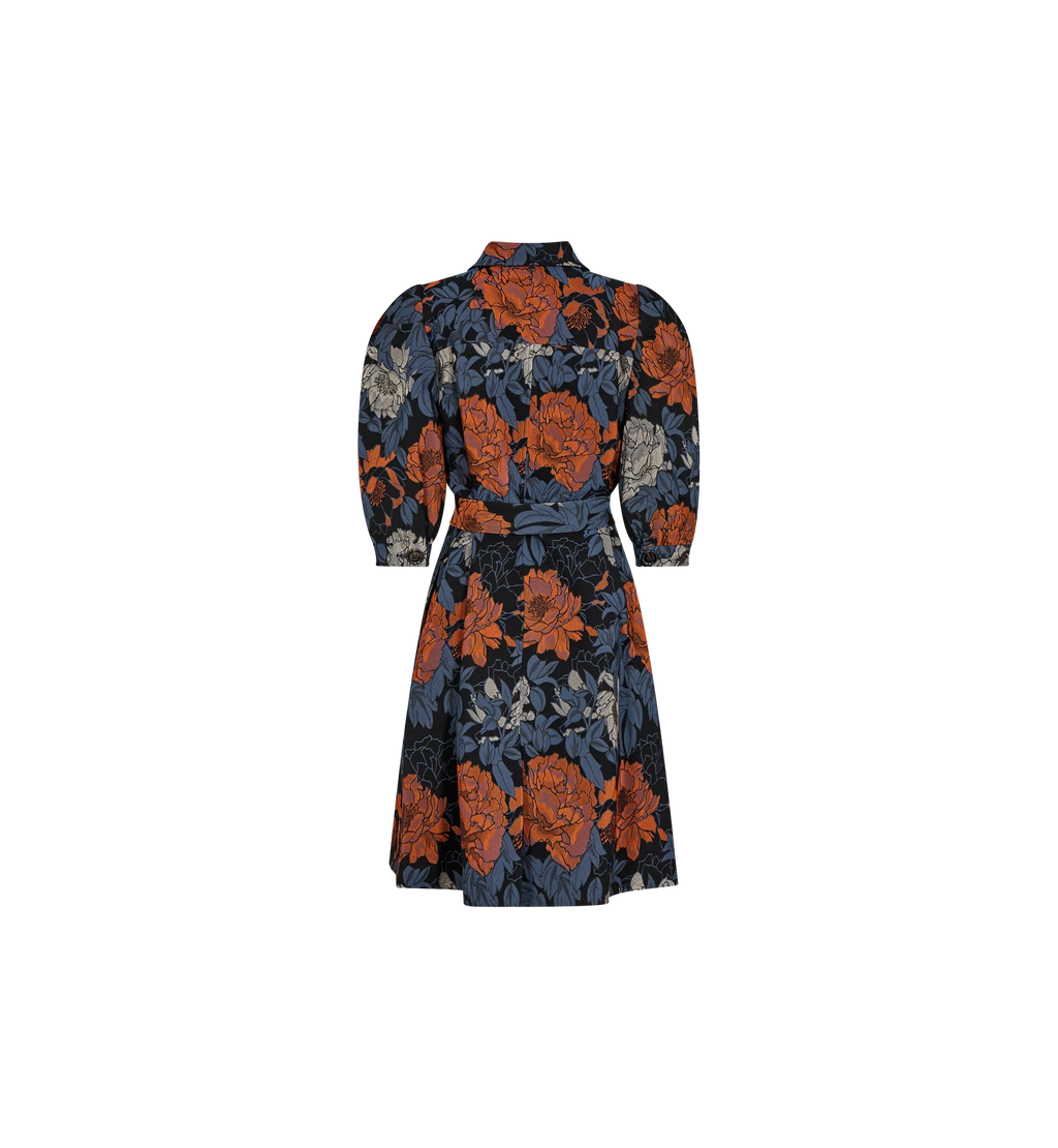 FLORAL JACQUARD DRESS