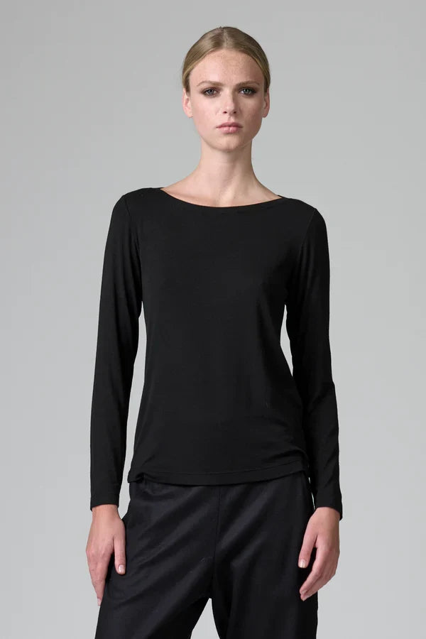 BLACK LONG SLEEVE TEE