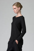 BLACK LONG SLEEVE TEE