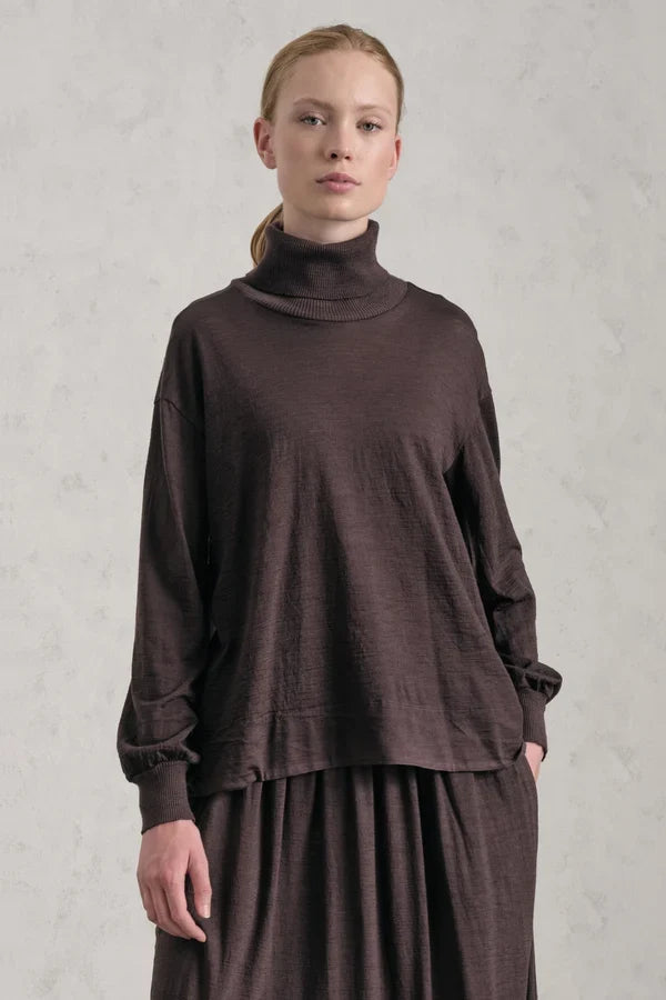 FINE WOOL SWING TURTLE NECK