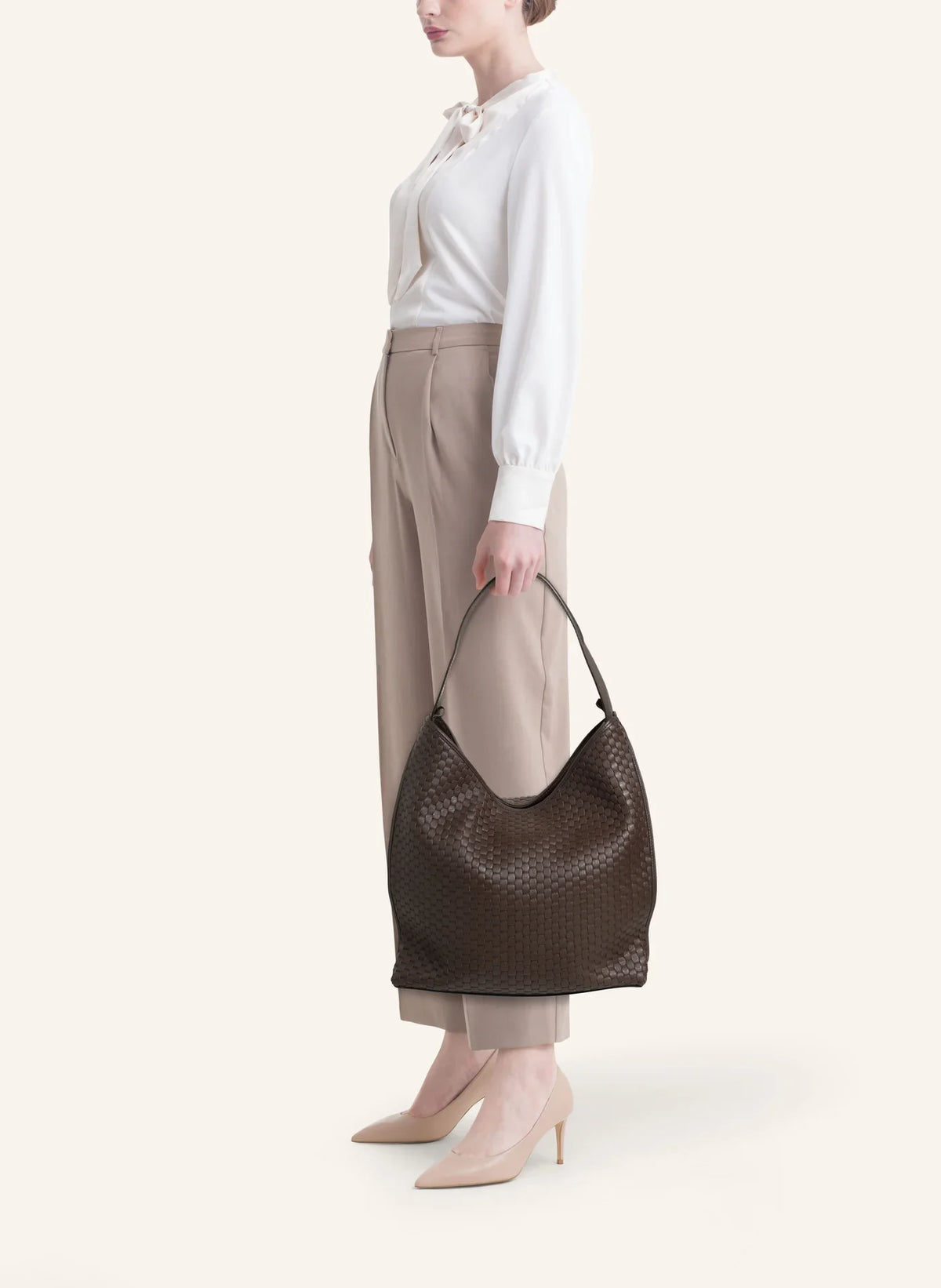 CHOCOLATE EBONY 697 HOBO BAG