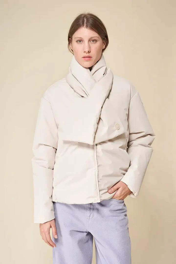 LOMP IVORY QUILTED SCARF