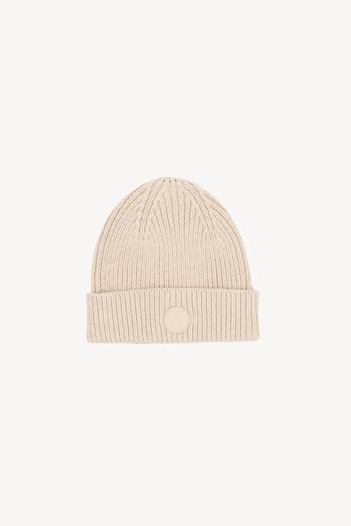 BEIGE COTTON BEANIE