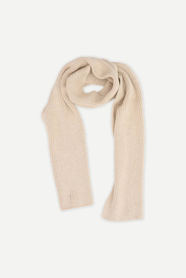 BEIGE RIBUT SCARF