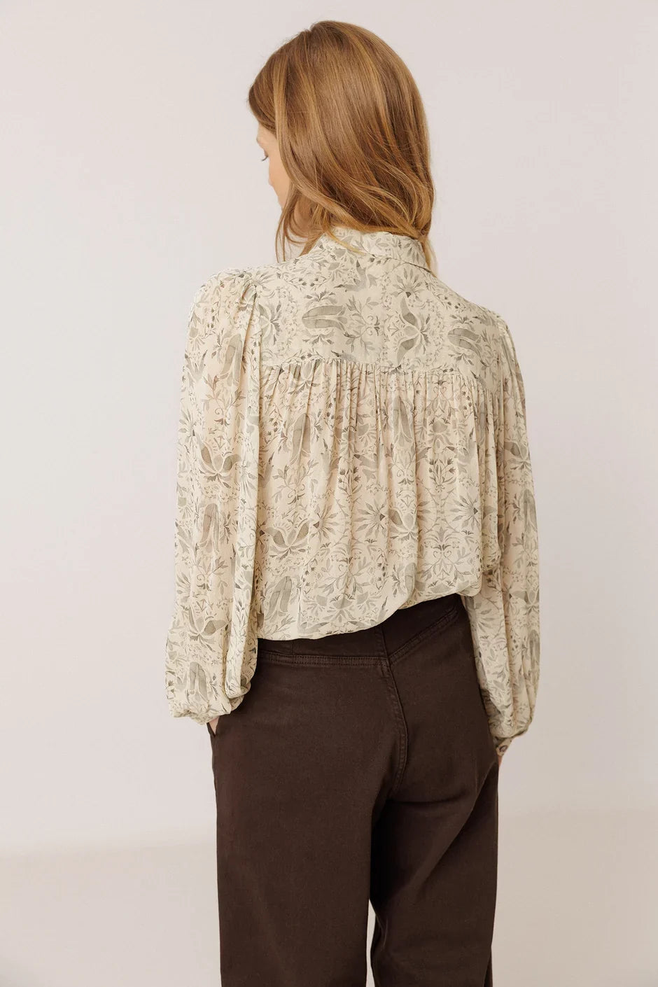 INDI AND COLD RETRO PRINT BLOUSE